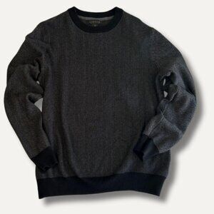 Lachlan British Heritage Herringbone Sweater – Size L, Ultra Soft & Cozy